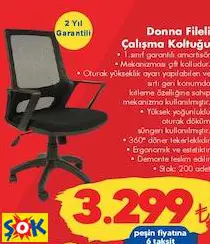 DONNA FİLELİ ÇALIŞMA KOLTUĞU DONNA FİLELİ ÇALIŞMA KOLTUĞU